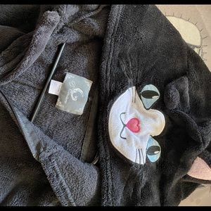 Black cat onesie PJs